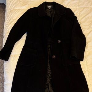 Jones New York Classic Black Pea Coat